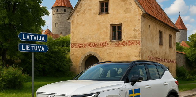 Kulturresa med elbil: Din laddkarta inför Baltikum från svensk horisont
